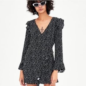 Zara polka dot romper
